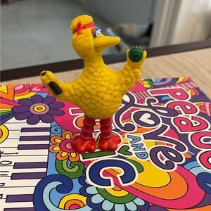 Tara Toy Sesame Street Big Bird Pvc Figure - Tennis Racket Broken (Pre-owned) #1